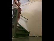 Preview 1 of LIGHTSKIN BBW GETS CAUGHT SUCKING DICK IN THE STAIRCASE
