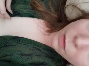 Preview 2 of Fat Pussy Orgasm Green Eyes Moaning Masturbating Beauty