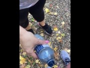 Preview 1 of Getting thirsty on a hike. His pee of course