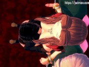 Preview 2 of Aerith and some guys get a sucking and fucking sex party going at Tifa's bar