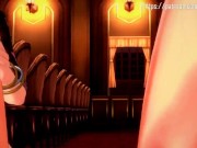 Preview 4 of Aerith and some guys get a sucking and fucking sex party going at Tifa's bar