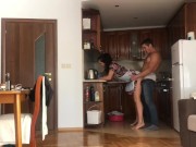 Preview 3 of Housewife surprises her man and gets the best fuck in her ass
