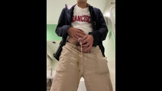 Hot Japanese Schoolboy Pee in the Restroom Uncensored Amateur