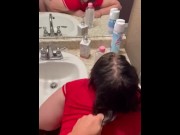 Preview 4 of Fucked this girl in the bathroom at her parent’s house.