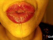 Preview 2 of Delicious tongue, dense spit and gagging