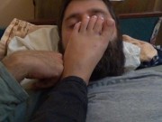 Preview 5 of My neighbor let me smell the delicious smell of her soles, enjoying it