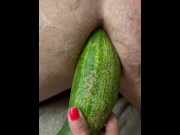 Preview 2 of Making a pussy on my big muscular cunt husband! Milf owns her mans ass