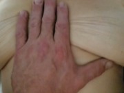 Preview 5 of Big pencil eraser nips with floppy 32DD tits and big butterfly pussy lips. 46 year old cleaning lady