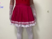 Preview 3 of SisK on Red Sailor Bodysuit Pajamas