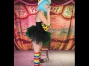 Preview 1 of ENF Embarrassed Naked Female Nude Tiktoker Pawg Nude Clown Magic Tricks Gone Wrong