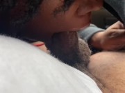 Preview 3 of dyke stud cheats on girlfriend, sucks weed man dick “best blowjob ever/ sloppy toppy”