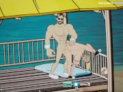 Preview 4 of Fuckerman - vip Beach Boat ride Public Anal threesome