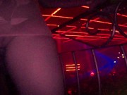 Preview 4 of SHOWING MY PUSSY AT DISCO CLUB IN SHEER MICRO DRESS