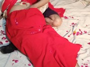 Preview 5 of Desi cheating wife in red and white dress homemade HD PORNO XXX on porn hub hindi