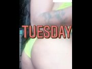 Preview 5 of HUGE LATINA NATURAL BOOTY *** WARNING big juicy azz on deck