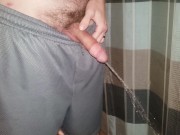 Preview 4 of Hard penis pissing close up
