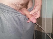 Preview 6 of Hard penis pissing close up