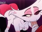 Preview 2 of I Can Suck Your Dick - Angel Dust x Alastor Gay Hazbin Hotel Animation