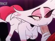 Preview 4 of I Can Suck Your Dick - Angel Dust x Alastor Gay Hazbin Hotel Animation