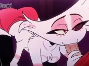 Preview 5 of I Can Suck Your Dick - Angel Dust x Alastor Gay Hazbin Hotel Animation