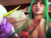 Preview 2 of [LEAGUE OF LEGENDS] Star guardian Soraka x Soraka 3D HENTAI