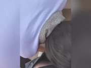 Preview 2 of Mexican Student Girl SUCKS COCK in PUBLIC! Blowjob in the College Behind Classrooms!