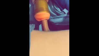 Watch me FUCK my FLESHLIGHT from the SIDE