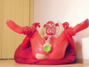Preview 5 of RED LATEXDOLL MASTURBATION #4