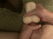 Preview 5 of Young Hung Daddy Dick w Sex Toy