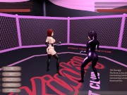 Preview 2 of Kinky Fight Club [Wrestling Hentai game] Ep.2 Lesbian rimjob rough fight