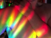 Preview 5 of Feverish cougar pussy felt hotter than ever, sensual rainbow dance for you! 🌈♥️💋