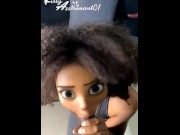 Preview 4 of Disney pixar girl sucking cock, snapchat, challenge.