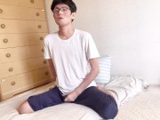 Preview 4 of Perverted Japanese boys masturbate with their clothes on.