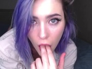 Preview 1 of Girl talks to you sweetly while masturbating your cock POV