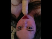 Preview 4 of Chubby girl plays with her dildo