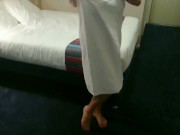 Preview 4 of Sexy milf hotel maid comes back to my hotel room after finishing her shift