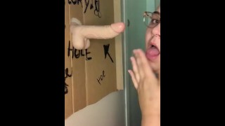 Gloryhole blowjob