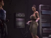 Preview 2 of futa excella gionne fucks jil valentine resident evil