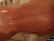 Preview 3 of Very Dangerous and Slippery Lubed Up Bathroom Fuck. Reeney Reeves.