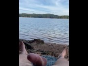 Preview 6 of Cumshot on a public beach