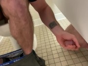 Preview 6 of Giving a handjob understall bathroom cruising