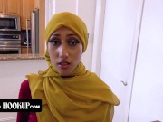 Preview 1 of Hijab Hookup - Cute Arab Babe Leaves Her Trainer To Stretch Her And Work On Her Orgasms