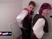 Preview 2 of Twink Trade - Hot And Horny Stepdads Put On Costumes And Surprise Their Teen Twinks On The Couch