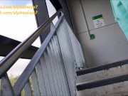 Preview 3 of Car Park Stairs Risky Public Fuck
