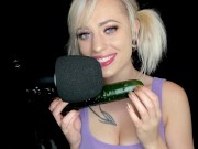 Preview 1 of Slurping On Your Big Fat Cucumber (Arilove ASMR)