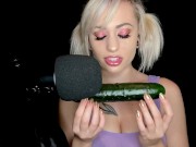 Preview 2 of Slurping On Your Big Fat Cucumber (Arilove ASMR)