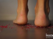 Preview 2 of Foot Fetish candy trampling. ASMR
