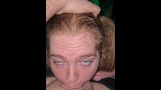 Ginger Slut Gets Throat Fucked