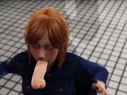 Preview 4 of [JUJUTSU KAISEN] Nobara Kugisaki fucked in toilet 3D HENTAI