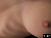 Preview 6 of Caged teen plays with her big natural tits as she masturbates